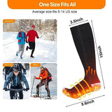 Heated Socks, Heated Socks for Women Men, 5000mAh Rechargeable Electric Heated Socks Up to 8 Hours, Washable Winter Warm Socks for Outdoors Work Fishing Hunting Skiing Riding Camping (Unisex-Adult)