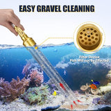 GADFISH Gravel Vacuum for Aquarium Water Changer Fish Tank Cleaning Tools, Siphon Universal Quick Pump Aquarium Water Changing (30ft)