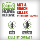 Ortho Home Defense Ant & Roach Killer with Essential Oils Aerosol 14 OZ, Brown/A