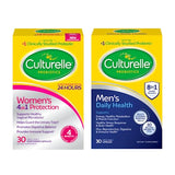 Culturelle Bundle of Culturelle Women's 4-in-1 Protection, Daily Probiotics for Women - 30 Count + Culturelle Men's Daily Health Probiotic & Multi-Vitamin, Digestive & Immune Health, 30 Count