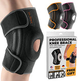 DR. BRACE ELITE Knee Brace with Side Stabilizers & Patella Gel Pads for Maximum Knee Pain Support and fast recovery for men and women-Please Check How To Size Video (Mercury, Small)