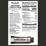 Barebells Protein Bars Cookies & Cream - 12 Count, Pack of 2 - Protein Snacks with 20g of High Protein - Chocolate Protein Bar with 1g of Total Sugars - On The Go Protein Snack & Breakfast Bars