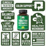 CoreBiome Tributyrin Postbiotic Supplement Clinically Tested For Gut Health. More Effective than Sodium Butyrate Capsules. High Bioavailability Post Biotics For Digestive, Leaky Gut, Colon, Microbiome