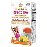 Hyleys Detox Tea for Cleanse - Green Tea with Lemon - 25 Tea Bags (12 Pack)