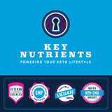 KEY NUTRIENTS Electrolytes Powder Packets - Delicious Blue Raspberry 20 Pack Hydration Packets - Travel Hydration Powder - No Sugar, No Calories, Gluten Free - Made in USA