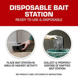 Tomcat Rat & Mouse Killer Child & Dog Resistant, Disposable Station, 1 Pre-Filled Ready-To-Use Bait Station