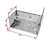 Chipmunk, Squirrel Trap Cages, Rat Trap That Works 2 Pack, Humane Mouse Trap for Home | Catch and Release | Reusable and Durable | No Kill Animal Trap | for Inside Home and Outdoor Use