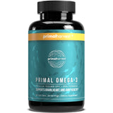 Primal Harvest Omega 3 Fish Oil Supplements, 30 Servings Soft Gels Capsules w/ 1000mg EPA + DHA Supplements, No Fishy Burps Non-GMO Omega 3 Fatty Acid