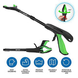 2 Pack Grabber Reacher Tool with Shoehorn, Jellas 32 Inch Grabber Tool for Elderly, 360° Rotating Head Outdoor and Indoor Trash Picker Grabber, Reacher Grabber Pick-up Tool (Green)