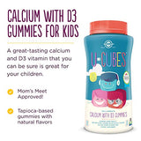 Solgar U-Cubes Children's Calcium with Vitamin D3, 120 Gummies - 3 Flavors, Pink Lemonade, Blueberry & Strawberry - Supports Bone & Teeth Health - Non GMO Gluten Free, Dairy Free - 60 Servings