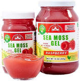 EverSmith Organics - Wildcrafted Irish Sea Moss Gel | Made in USA | Rich in Vitamins & Minerals | Sea Moss Gel Organic Raw | Nutritional Supplement | Raspberry (16 oz)