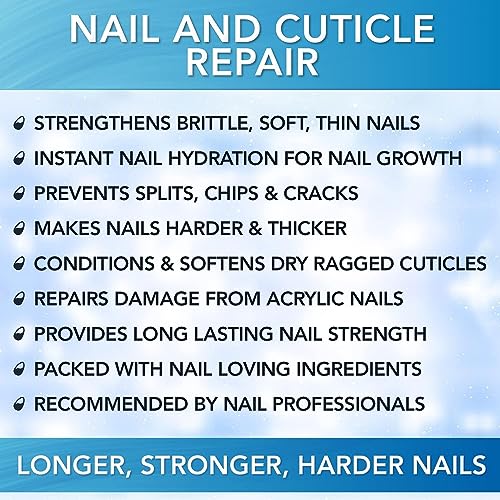 Hard As Hoof Nail Strengthening Cream with Coconut Scent, Nail Growth & Conditioning Cuticle Cream Stops Splits, Chips, Cracks & Strengthens Nails, 1 oz