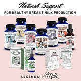 Legendairy Milk Cash Cow Lactation Supplement, Moringa, Alfalfa, and Goat's Rue Breastfeeding Supplement for Milk Supply Increase, Fenugreek-Free, Certified Organic, Vegan, Non-GMO, 60 Capsules