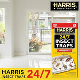 Harris 24/7 Insect Trap for Roaches, Spiders, Bed Bugs, Crickets, Scorpions and More, 20 Count Value Pack