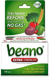 Beano Food Enzyme Dietary Supplement Tablets, 100 Tablets by Beano