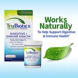 TruBiotics Probiotics for Digestive & Immune Health, Supports Regularity & Helps Relieve Abdominal Discomfort, Gas & Bloating, 2 Clinically Studied Probiotic Strains, Plus Prebiotics, 60 Capsules
