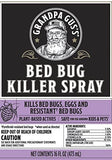 Grandpa Gus's Natural Bed Bug Killer Spray, 48 Hours Time-Release Plant-Based Actives, Kills Bed Bugs & Their Eggs, 16 oz