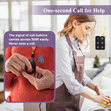 CallToU Wireless Caregiver Pager Nurse Call Button for Elderly LED Call Light Nurse Alert System Call Bell for Patients at Home Clinic/Medical Institution/Nursing Home 500+ft