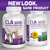 Bronson CLA 3000 Extra High Potency Supports Healthy Weight Management Lean Muscle Mass Non-Stimulating Conjugated Linoleic Acid 300 Softgels