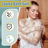 Xtinmee 20 Pcs Disposable Body Wraps PE Sauna Bath Suit Plastic Body Far Infrared Sauna Wrap for Women Men Spa Bathtub Weight Loss Detox, Clear