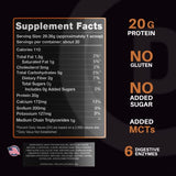 Devotion Nutrition Protein Powder Blend | Gluten Free, Keto Friendly, No Added Sugars | 1g MCT | 20g Whey & Micellar Protein | 12 Single Serving Packets (Sinful Cinnamon)
