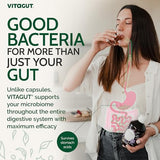 VITAGUT Liquid Probiotic, Prebiotics & Postbiotics 3-in-1 Organic, Live Probiotics for Women & Men - Probiotics for Digestive Health, 50 Billion CFU, 19 Fermented Herbs, Vegan Probiotic for Gut Health