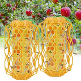 Sancodee 2 Pcs Wasp Trap Outdoor Hanging, Insect Catcher for Wasps and Carpenter Bees, Bee Killer Sticky Bug Boards Yellow Jacket Trap with Bait Reservoir, Non-Toxic Reusable Wasp Hornet Trap (Orange)