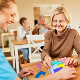 Dementia Activities for Seniors - Wooden Puzzle Pattern Blocks Products for Elderly with Dementia Products for Alzheimers Patients Easy Memory Gift