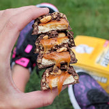 FITCRUNCH Snack Size Protein Bars, Designed by Robert Irvine, World’s Only 6-Layer Baked Bar, Just 3g of Sugar & Soft Cake Core (Caramel Peanut)