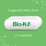 Bio-K + Daily Care Plus Probiotic Supplement Capsules for Adult Men and Women, 50 Billion Active Bacteria, Promotes Immune System Health - Vegan & Gluten-Free Delayed Release, 60 Capules/Box