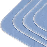 Utopia Bedding Waterproof Incontinence Pads Quilted Washable & Absorbent Bed Pad for Adults and Kids 34 x 52 inches (Pack of 4, Blue)