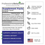 Professional Botanicals - Lymph Detox All-natural Vegan Lymphatic Drainage Detox Cleanse support Supplement - 90 Vegetarian Capsules
