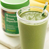 Amazing Grass Greens Blend Superfood: Super Greens Powder Smoothie Mix for Boost Energy ,with Organic Spirulina, Chlorella, Beet Root Powder, Digestive Enzymes & Probiotics, Original, 60 Servings