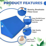 Bed Block - Blanket Lifter, Foot Wedge to Keep Blankets and Sheets Off Feet (Travel (Compressed), Royal Blue)