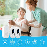 Wireless Caregiver Pager Call Button Nurse Call System Rechargeable & Portable Receiver with 500Ft Range for Elderly/Patient/Disabled at Home/Hospital/Clinic