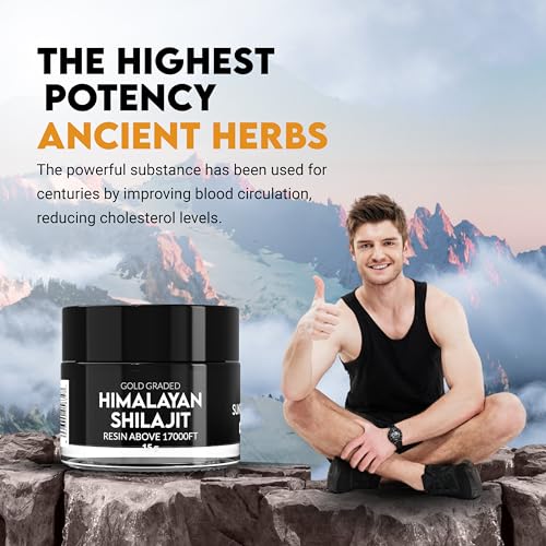 PakShilajit Pure Himalayan Shilajit Resin 45 Days Natural Dried & Gold Graded Shilajit Above 17000FT 15Gram Purified & Organic, 85 Plus Natural Essential Minerals, Rich in Fulvic Acid and Humic Acid