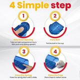 Utopia Home Humane Mouse Traps Indoor for Home (Pack of 4) - Blue Reusable Mice Traps for House Indoor - Pet Safe Mouse Trap Easy to Set, Quick, Effective, & Safe Rodent Trap