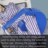 Duzzy Patient Turning Device, Turnover Device for Bedridden Elderly Patients, Waterproof Detachable PU Leather Turning Pillow, Lift Assist Nursing Help The Bedridden Patient Products