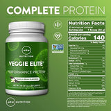 MRM Nutrition Veggie Elite Performance Protein | Chocolate Mocha Flavored| Plant-Based Protein| Easy to Digest | with BCAAs| Vegan + Gluten-Free | Clinically Tested| Digestive enzymes | 30 Servings