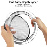 Dirt Garden Sieve Soil Sifter - Stainless Stackable Sifting Pan Soil Sand Sieve,9.5in Sifting Pan Contain 3 Sieve Mesh Filter Sizes (0.043",0.133",0.204") with Bonsai Soil Scoops,Garden Shovels 1PACK