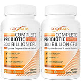 Probiotics for Women & Men, 300 Billion CFU 11 Strains, Probiotic with Organic Herbal & Digestive Enzymes, Shelf Stable Probiotic for Gut Digestive Health Gut & Bloating, Immune Health, 120 Capsules
