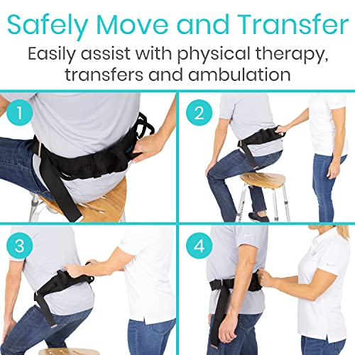 Vive Gait Belt (300lbs) Transfer Belt with Handles - Medical Nursing S ...