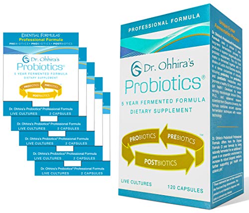 Dr. Ohhira's Probiotics Professional Formula - 120 Capsules with Bonus 5 Travel Size Samples (10 Capsules Bonus)