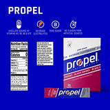 Propel Powder Packets, Black Cherry With Electrolytes, Vitamins and No Sugar (Packaging May Vary), 10 Count (Pack of 12)