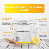 ROUTINE Morning Daily Hydration | Electrolyte Powder Packets with Apple Cider Vinegar, Lemon and Sea Salt | Hydrate Powder, Electrolyte Drink Mix | Keto & Paleo Electrolytes Hydration Powder - 30 ct