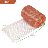 Copper Mesh Roll for Mice Rat Rodent Repellent, Sturdy 5" X 50' Copper Wool Mouse Trap for Bat Snail Bird Control with Packing Tool