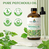 EVOKE OCCU Patchouli Essential Oil 4 Oz, Pure Patchouli Oil for Diffuser Skin Fragrance DIY Candle Soap Making- 4 FL Oz