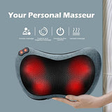 Papillon Neck Massager,Shiatsu Electric Back Massager with Heat,Neck Back Pain Relief Gifts for Mom/Dad/Women/Men,Deep Tissue Kneading Massage Pillow for Shoulder,Legs,Foot,Body Muscle Fatigue Relief