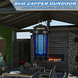 Bug Zapper Outdoor, Mosquito Zapper Fly Zapper for Outdoor Indoor, Mosquito Killer for Home, Backyard, Patio, Black