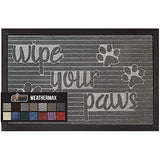 Gorilla Grip 100% Waterproof All-Season WeatherMax Doormat, 23x35, Durable Natural Rubber, Stain and Fade Resistant, Low Profile, Indoor Outdoor Door Mats, Easy Clean Patio Entrance Mat, Stone Paws